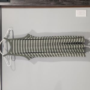 Flowy striped halter dress